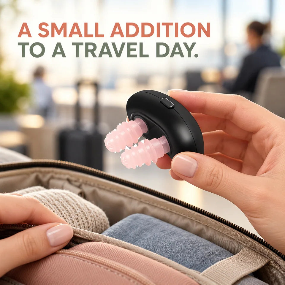 Small form styled for a travel-day packing moment.