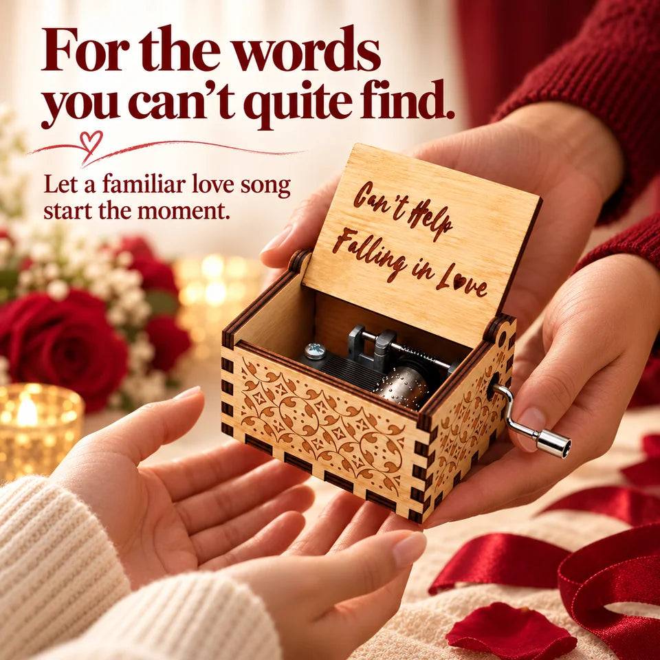 One song-title box offered as a thoughtful personal gift.