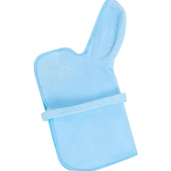 Blue robe shown flat