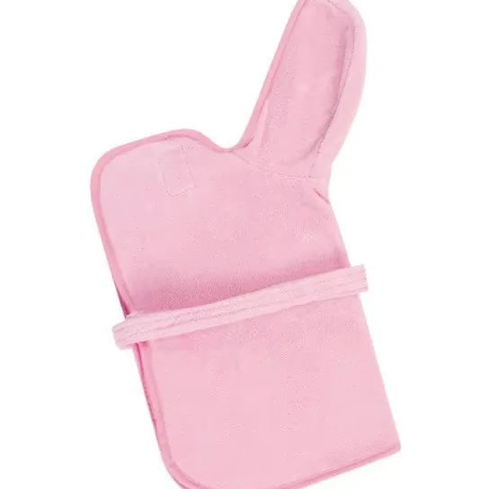 Pink robe shown flat