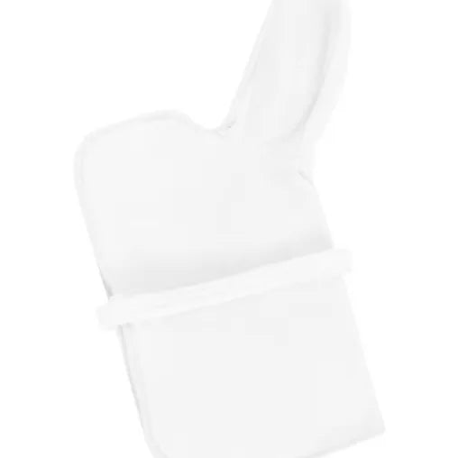 White robe shown flat