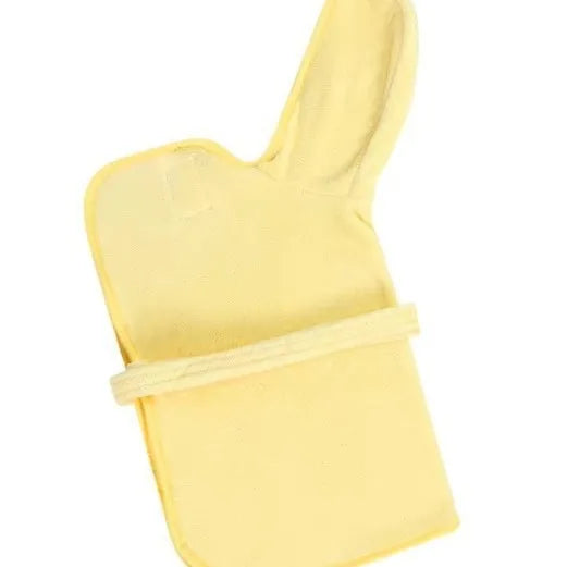 Yellow robe shown flat