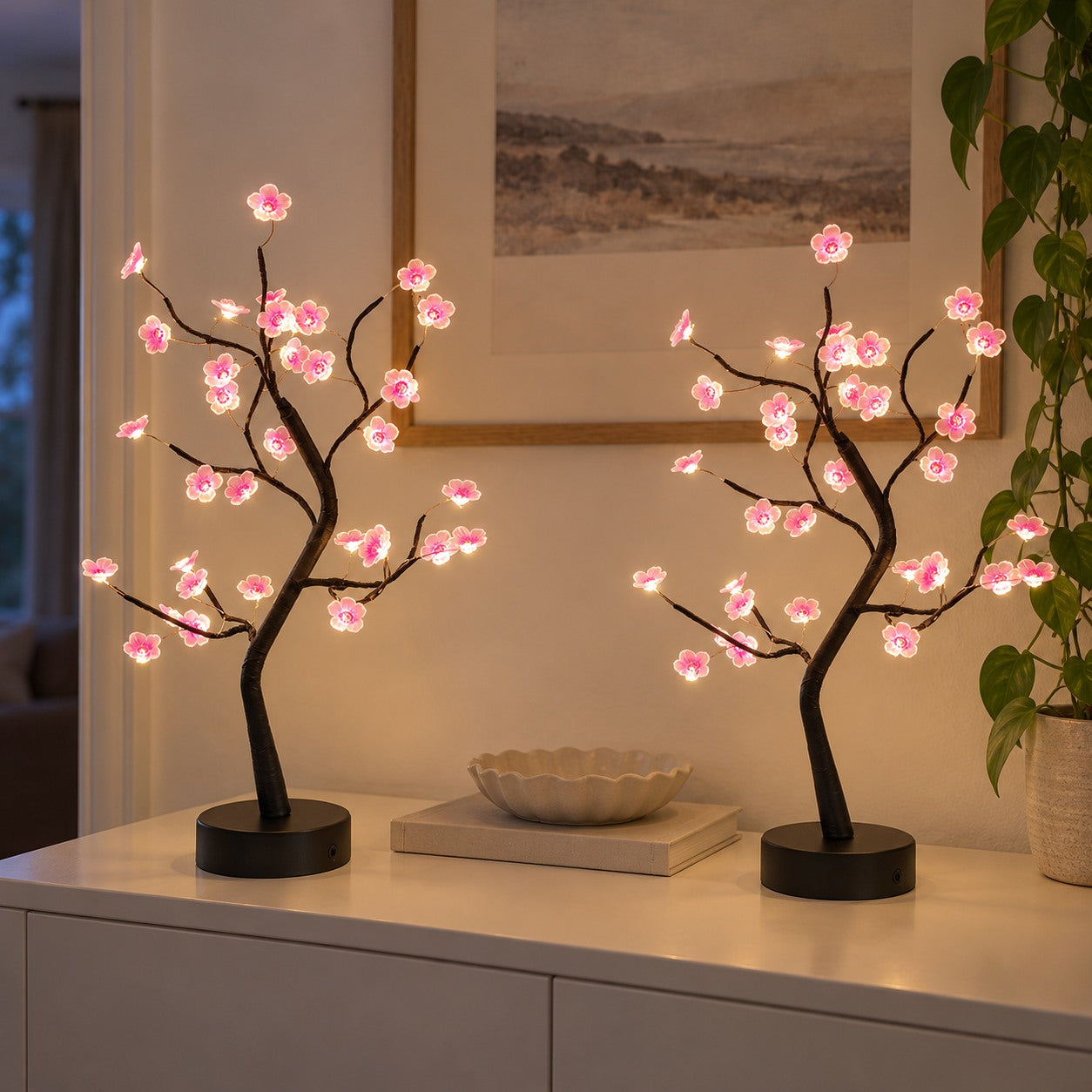 TENLOVE Blossom Tree Light - duo.
